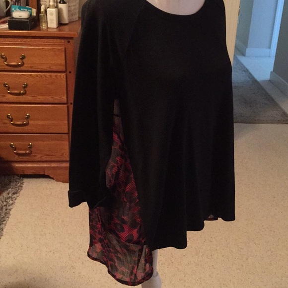 Fever Tops - Ragland with Sheer Back Fever Tops - Ragland with Sheer Back
